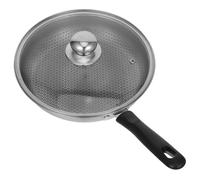 HOUDERCO Sartén Distribución Uniforme de Calor para Cocinar de Acero Inoxidable Antiadherente Adecuado para Tortillas y Panqueques en Cocina Diaria