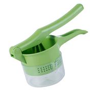 HOUDERCO Secador de Verduras Manual Diseño de Plástico con Prensa y Depósito para Jugo para Extraer Agua de Frutas y Alimentos Hogar Color Aleatorio