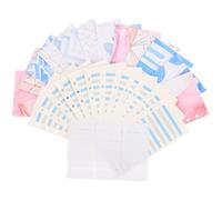 HOUDERCO Sobres de Presupuesto de Hojas Sueltas Impermeables para Contabilidad, Juego de Sobres para Dinero y Tarjetas, Organizador Portátil para Control Financiero y Uso en Oficina o