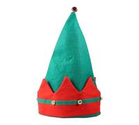HOUDERCO Sombrero Navideño de Duende para Adulto de Peluche Rojo, No Destiñe y Es Amigable la Piel, Adecuado para Ceremonias Anuales y Actividades Comunitarias