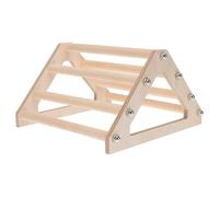 HOUDERCO Soporte de Madera para Aves de Corral, Perchero para Gallinas, Promueve Ejercicio y Diversión, Juguete para Mascotas, Color Caqui, 1 Pieza