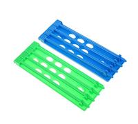 HOUDERCO Soporte para Anillos de Organizador de Anillas para Estante de Plástico Resistente 2 Piezas Clasificación Multicolor para Entrenamiento y Organización