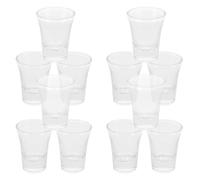 HOUDERCO Vasos Pequeños de Comunión 24 Copas de Cristal 15 Ml Base Gruesa para Servicios Religiosos y Uso Diario en Bar y Camping