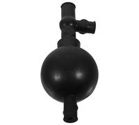 HOUDERCO Ventosa de Laboratorio de Silicona Negra Bola Cuantitativa de Tres Vías, Fácil de Usar y Operar para Necesidades Experimentales