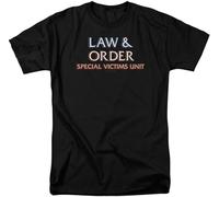 HOUKEEYUE Law and Order SVU Logo Adult T-Shirt Black