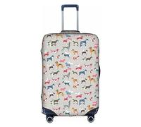 Hound Dog - Funda protectora de equipaje de viaje, elástica, a prueba de arañazos, varios tamaños, White, M