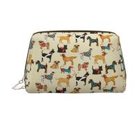 Hound Dogs - Bolsa organizadora de artículos de aseo de piel, bolsa de maquillaje para mujer, Gold, Talla única, Neceser