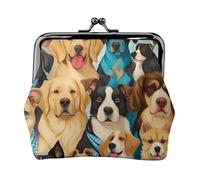 Hound Dogs - cartera con cierre de beso versátil y bonito cartera con cierre para monedas y tarjetas