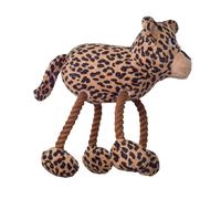 Hound Hound Tuggy Buddyz Leopard Squeaky Rope Dog Toy