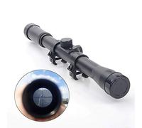 HOUND - Mira Telescópica Deportiva 4x20 para carabinas de Aire comprimido y Airsoft, Incluye montajes (Rifles de calibres pequeños) (Sólo para Uso Deportivo)