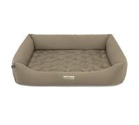 HOUND & NATURE Cama ortopédica para perros Zermatt, talla XXL para perros muy grandes con borde alto, sofá para perros con cojín lavable (XXL - 125 x 95 cm, pardo)