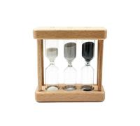 Hourglass Set for Kids, Kitchen Timer Clock, Time Management, 3 In 1 Combo Hourglass, Hourglass for Kids Birthday Gift, Black And White Sand, 1, 3, 5