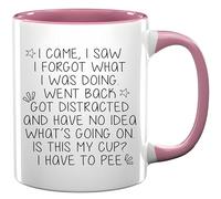 HOURRUIYU Funny Senior Citizen I Came I Saw I Forgot - Taza de 325 ml, regalo sarcástico para personas mayores, mamá, abuela, tazas de café ligeras para ancianos