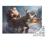 House 1000 Piece Christmas Theme Puzzle - Actividad En Grupo Relajante, Arteee De Decoración Hogar & Juego Mental (Puzzle Familiar)