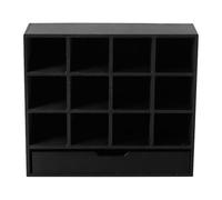 House Bookshelf - PP, 3.9x3.1x1in Estante de almacenamiento en miniatura Accesorios | 12-Grid Bookcase Organizador, Miniatura Muebles para el hogar para niños, niños, niñas, cumpleaños, decoraciones