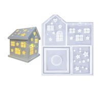 House Candle Mold - Three Dimensional Silicona, Resin Casting Mold Reusable Crafting Form, Smooth Release Structure | Decorative Resin Soap Candle Creation Accessory For Kids Holiday Easter Craft