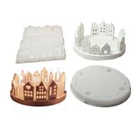 House Candlestick Silicone Mold, Small Plug-in Candle Holder Mold, Soft Texture Craft Tool, Ideal para Weddings, Birthdays, Holiday, Compromisos, Acción de Gracias