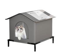House Catal para exteriores - refugio térmico para mascotas protegido de la intemperie para gatos callejeros | Cómodo alojamiento protegido, tienda de gato resistente para Garage Garden Balcony
