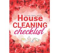 House Cleaning Checklist: Daily Weekly Monthly and Seasonal Household Cleaning Schedule Planner,Plan for home chores with checklists and to-do lists. Eating meals discover the easy way to arrange and