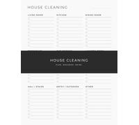 House Cleaning Checklist: Room-by-Room Cleaning Planner Designed to Help You Organize Household Tasks, Track Chores and Keep Your Entire Home Clean and Tidy