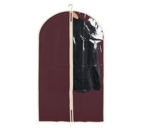 House Collection Funda para ropa de 60 x 100 cm, antipolvo rojo, de TNT para ropa, cubierta de ropa con cremallera, fundas para cubrir vestidos de Smoking, chaqueta, camisas, faldas