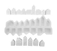 House Craft Epoxy Mold - Silicone 15-Cavity Resin and-Plaster Mould, Miniature Home Design | DIY Crafting Tool for Resin, Plaster, and-Clay, Decorative Projects for Home, Office, and-Art Enthusiasts