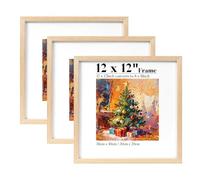 HOUSE DAY Marco de fotos cuadrado de madera maciza de 30 x 30 pulgadas, marco de póster de 3.1 x 12 pulgadas con soporte de 8 x 8 pulgadas, para colgar en la pared, para familia, paisaje, recuerdo de