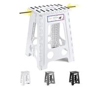 HOUSE DAY Taburete Plegable - Taburete Plegable Blanco, Portátil