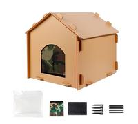 House de al Aire Libre - Cueva de Mascotas de Refugio Impermeable, Accesorio Acogedor | Diseño a Prueba de Viento extraíble, protección del Clima para la alimentación para Dormir Oculto Tiempo d