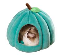 House De Calabaza Cat - Cozy Halloween Cat House | Bed De Cueva De Mascotas | Cama Festiva En Forma De Calabaza Adecuada para Interiores, Pequeñas Mascotas Y Decoración De Temporada Espel