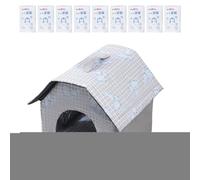 House de enfriamiento de, Cat Air acondicionador Casa | Cama Plegable Impermeable con 9 Paquetes de Hielo para medianos de la Perrera de la Raza Caja de balcón Interior del balcón
