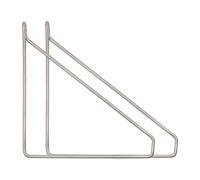 House Doctor 2 Soportes para balda Apart Plata cepillada