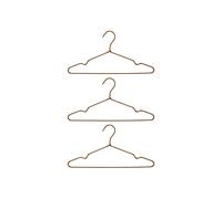 House Doctor 3 Perchas Wire marrón