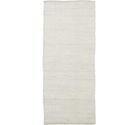 house doctor Alfombra de algodón blanca 160x70 cm