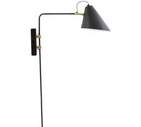 house doctor Aplique con enchufe e interruptor metal 46cm
