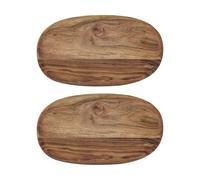 House Doctor Bandeja Wood 19x33 cm 2-pack Natur