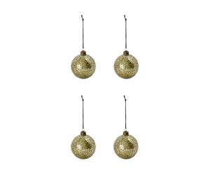 House Doctor Bolas de Navidad Chosen Ø8 cm. 4-pack Oro