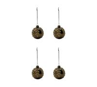House Doctor Bolas de Navidad Tani Ø8 cm. 4-pack Marrón