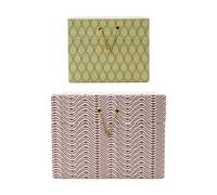 House Doctor Cajas de almacenamiento Keep rojo-caqui 2 piezas