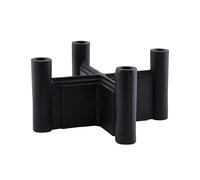 House Doctor Candelabro Layers 14 cm negro