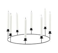 House Doctor Candelabro Ring Ø50 cm negro