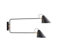 House Doctor - Club Lámpara Doble de Pared 81cm Negro