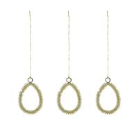 House Doctor Colgante de Pascua Beads. pack de 3 Champagne