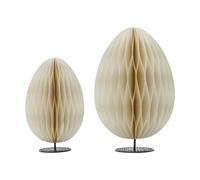 House Doctor Colgante de Pascua/objeto de decoración Eggs. 2 piezas Off-white