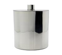 House Doctor Cubitera Kett Ø15.5x16 cm Acabado plateado