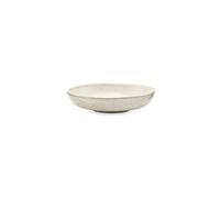 House Doctor Cuenco grande de color blanco león | Platos de loza: plato de sal, plato de pasta, plato de sopa | Diseño danés para Hygge Living, 4 cm de alto, 19 cm de diámetro, grande, blanco crema