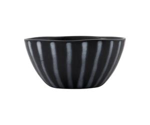 House Doctor Cuenco Line Ø12 cm Negro-marrón