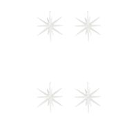 House Doctor Estrellas para el árbol de Navidad Spike Ø12 cm. 4-pack Purpurina de metal blanco