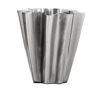 House Doctor Jarrón Flood 13 cm Plata cepillada