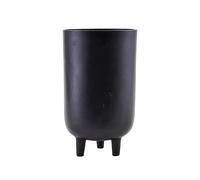 House Doctor Maceta negra con patas Jang Ø15 cm 26 cm